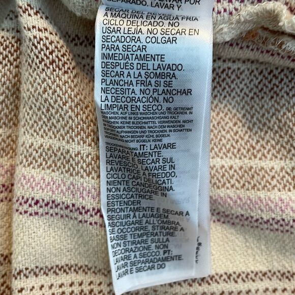 Roxy Sunlight Rider Stripe Hooded Cotton Shirt Jacket Shacket M - Picture 13 of 16